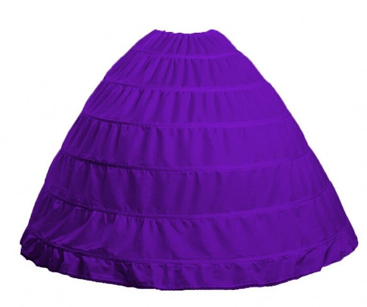 6 cerchi Da Sposa Sottoveste da sposa per Abito di Sfera del Vestito Garza di Unione Gonna Crinolina sottogonna Accessori Da Sposa: VIOLA