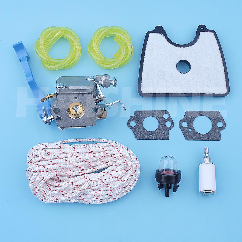 Kit d'entretien de carburateur pour Husqvarna 125B 125BX 125BVX 28cc 2-Cycle souffleur de feuilles tirer la corde Zama C1Q-W37 pièce de rechange