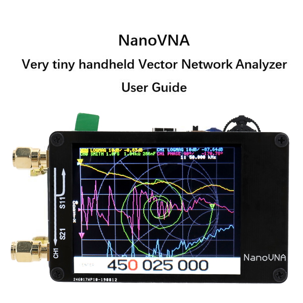 DIY Vector Network Analyzer 50KHz-900MHz Antenna Analyzer Digital Display Touch Screen Shortwave MF HF VHF UHF Network Analyzers