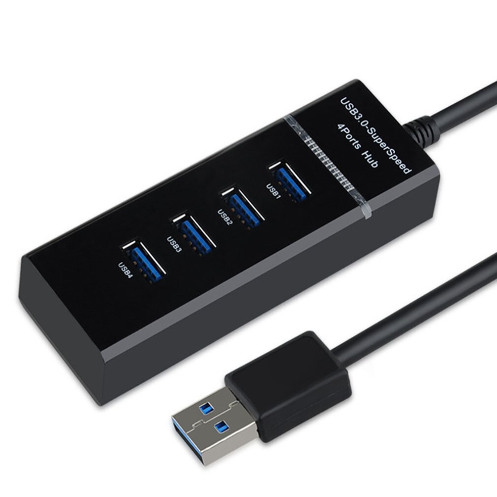 USB Hub 3.0 USB Splitter Multi USB 3.0 Hub Multiple 4 Port Hub Splitters Use Power Adapter Computer Accessories Hub for PC --