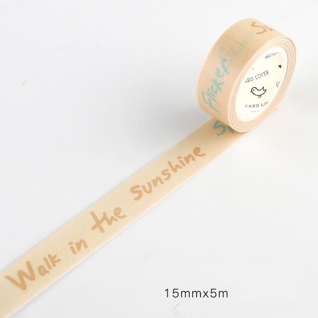5 M filles Monologue série mignon Washi ruban de masquage Journal fournitures Scrapbooking papier stationnaire: 2