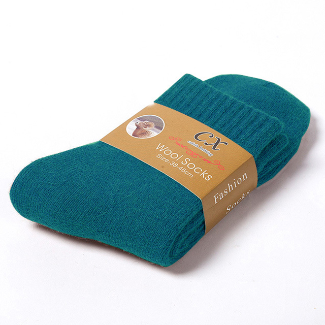 1 par de calcetines cálidos de invierno para mujer, calcetines de lana merina para hombre, súper gruesos, sólidos contra el frío, calcetines gruesos de felpa térmica para nieve: Castaño
