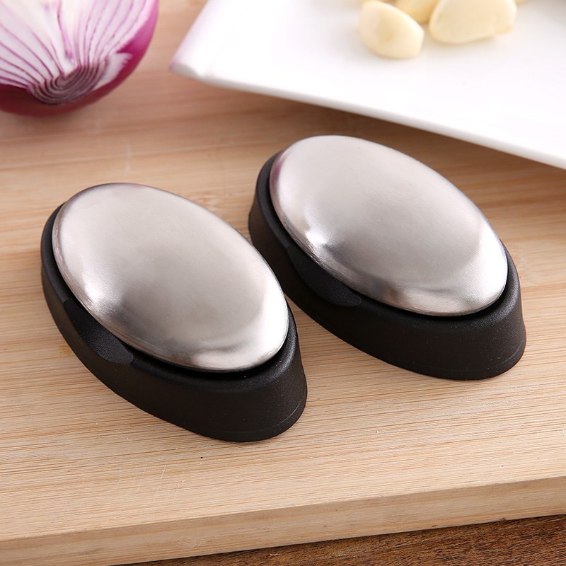 Stainless Steel Soap - Oval Shape Deodorize Smell from Hands Retail Magic Eliminating Odor Kitchen Bar