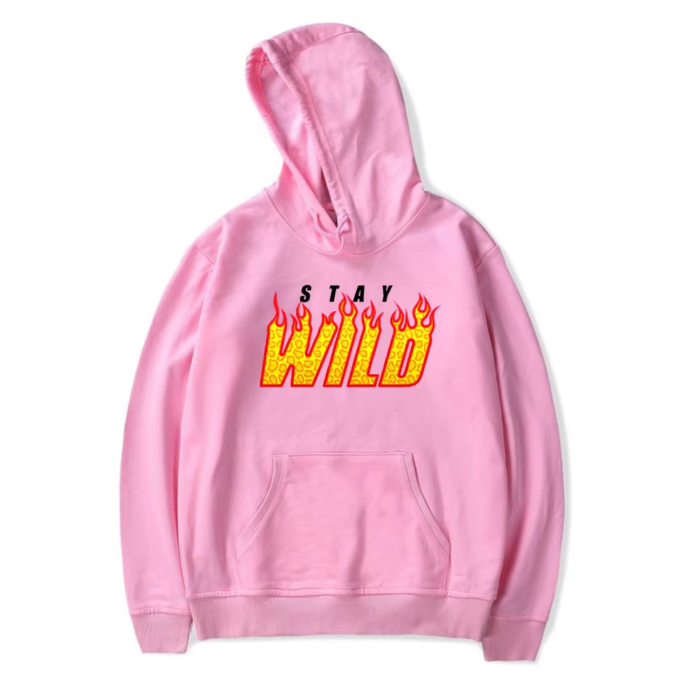 Sweat à capuche Ben Azelart Stay Mustang pour hommes, sweat à capuche unisexe, Youtuber , style, printemps et automne: M / Rose