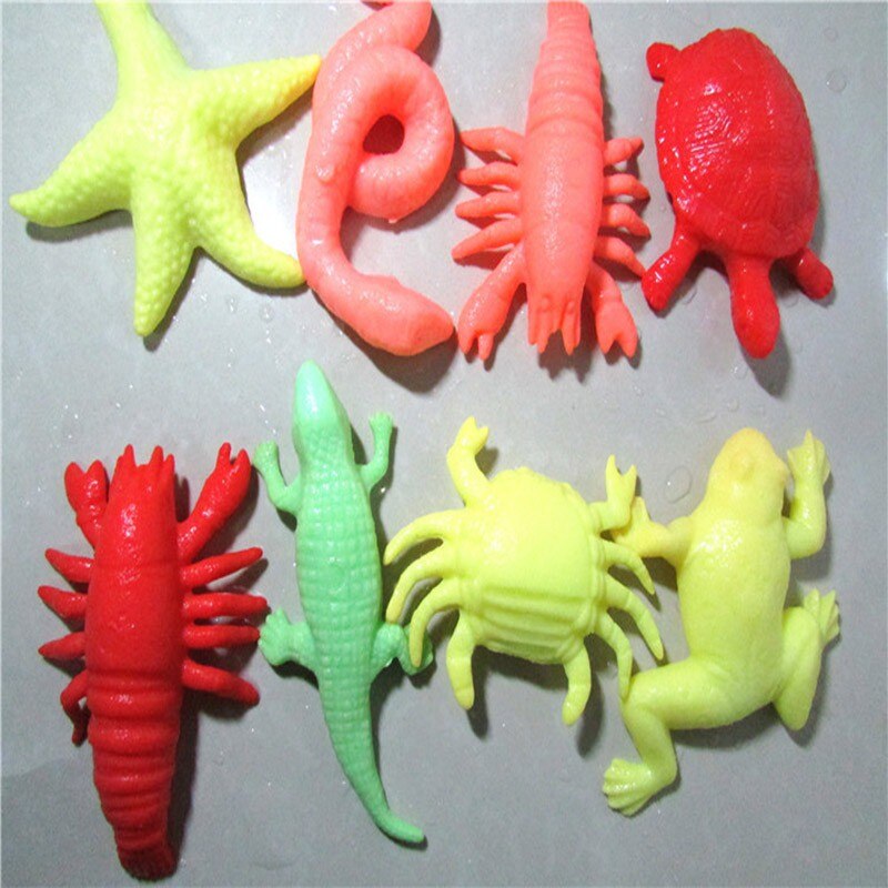 10 pcs/lot océan Animal croissant jouet Marine biologie jouets mer animaux jouet trempage gonflement dans l'eau pour enfants
