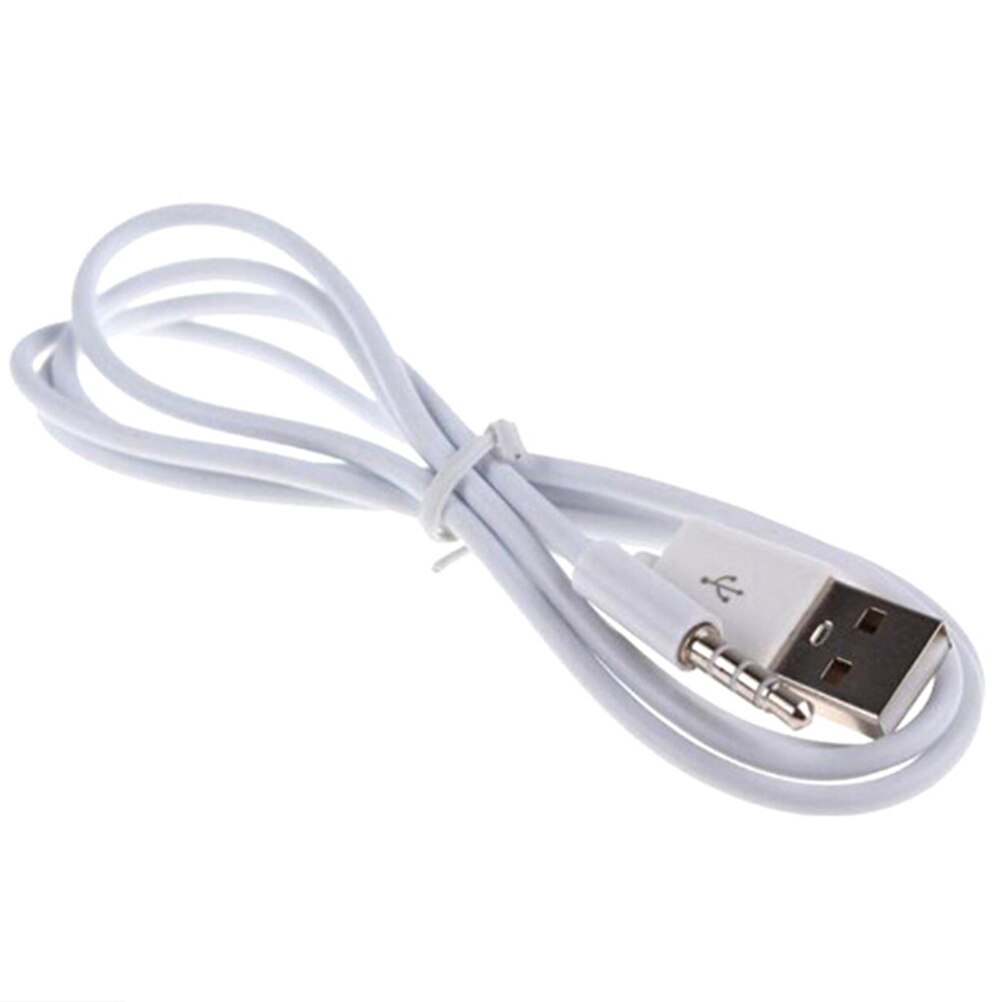 1m USB Data/ Charging Adapter Cable 3.5mm AUX Audio Plug Jack to USB 2.0 Male Charge Cord Adapter Cable