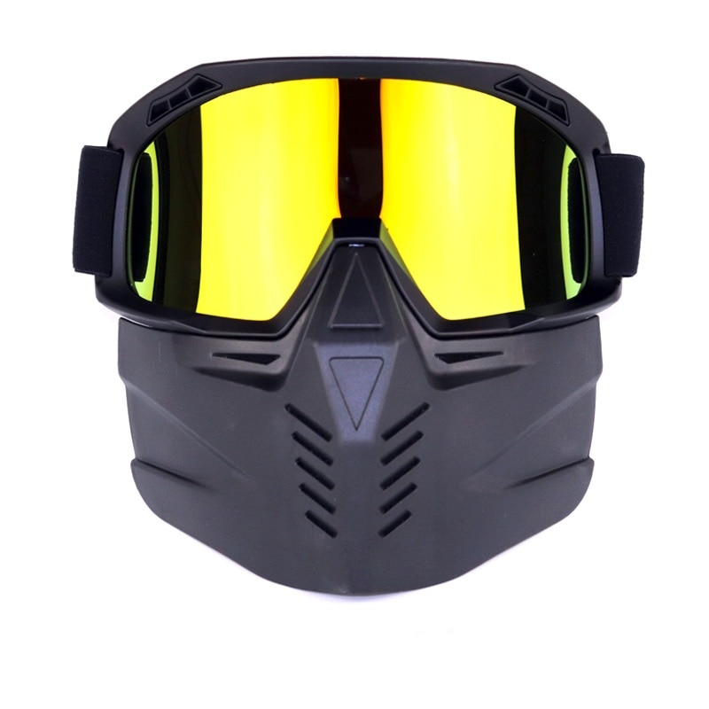 Motorhelm, fietsmasker, bril, afneembaar, waterdicht, hd anti-uv-bril, voor off-road motorcross, masker, bril