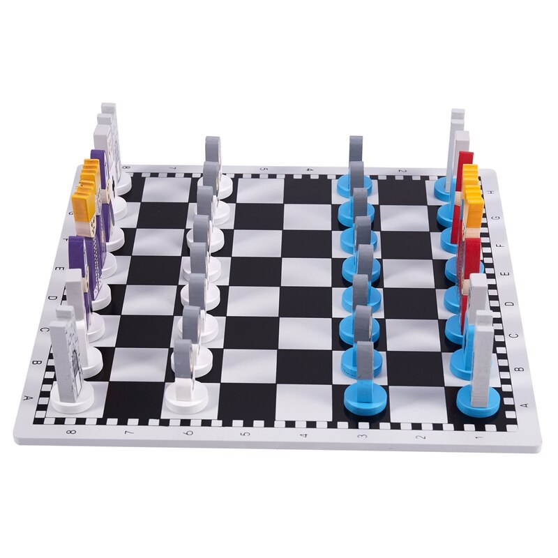 Wooden Chess Children's Cartoon Modeling Chess Toys