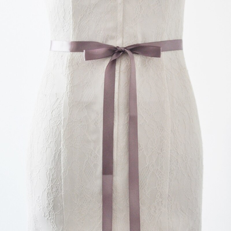 Luxe Handgemaakte Gekleurde Strass Riem Bridal Wedding Riemen Bloem Satijn Trouwjurk Lint Riem Bruidsmeisje Vrouwen Dress Up: Lavendel