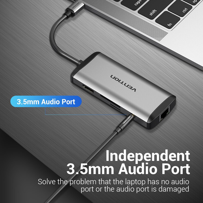 Vention usb c hub type-c  til 4k hdmi  rj45 vga usb 3.0 hub Brygge til macbook pro huawei kamerat 30 usb -c 3.1 splitter havn usb-c hub