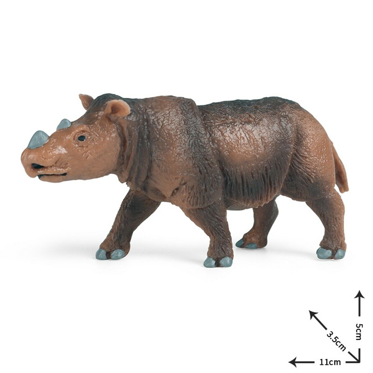 Simulatie Sumatran Rhinoceros Figuur Dicerorhinus Sumatrensis Animal Model Collector Dieren Beeldjes Decoratie Model