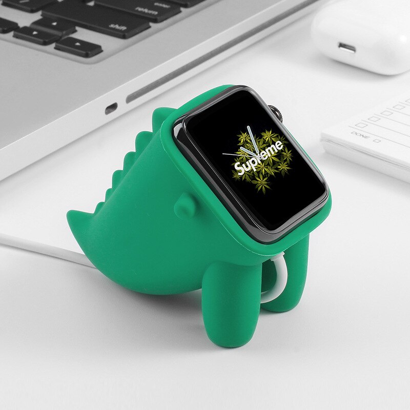 Leuke Dinosaurus Horloge Stand Voor Apple Serie 6/5/4/3/2/1 44Mm/42Mm/40Mm/38Mm Nachtkastje Accessoires Horloge Opladen Base