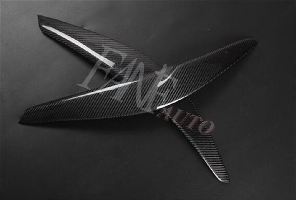 Carbon Fiber Headlight Cover Eyebrows Eyelids for Toyota Corolla