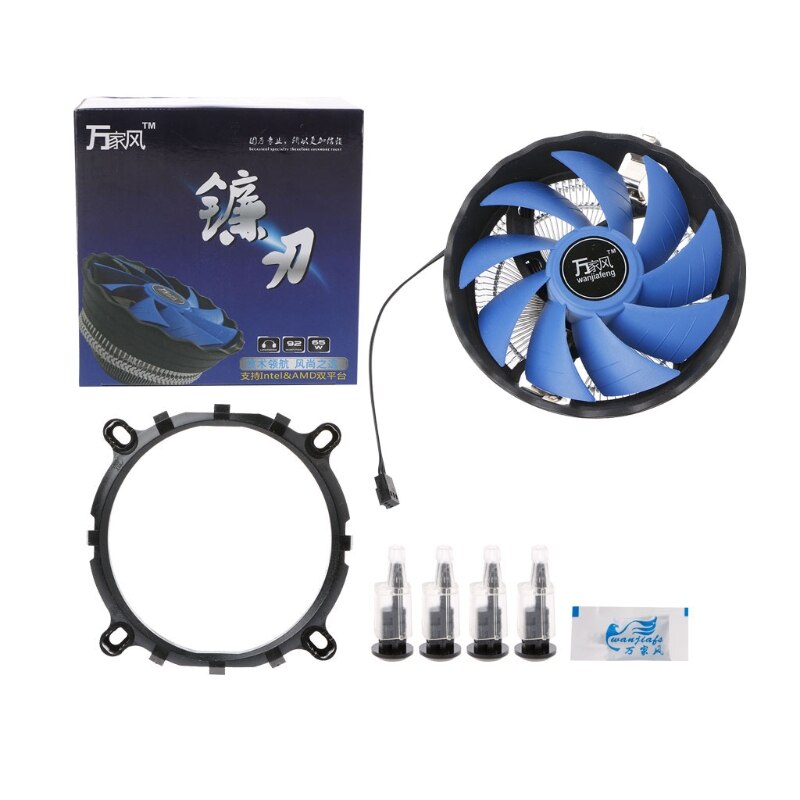 12Cm Blade Aluminium Pc Cpu Cooler Cooling Fan Voor Intel 775/1155 754/AM2 40JB