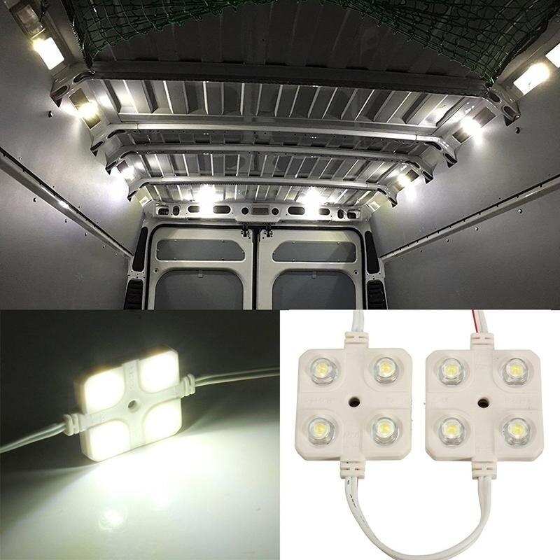 12/20/40Leds 5730 12V LED Modules Interior Lights Kit For Trailer Lorries Sprinter Ducato Transit Waterproof Van Proof Lighting