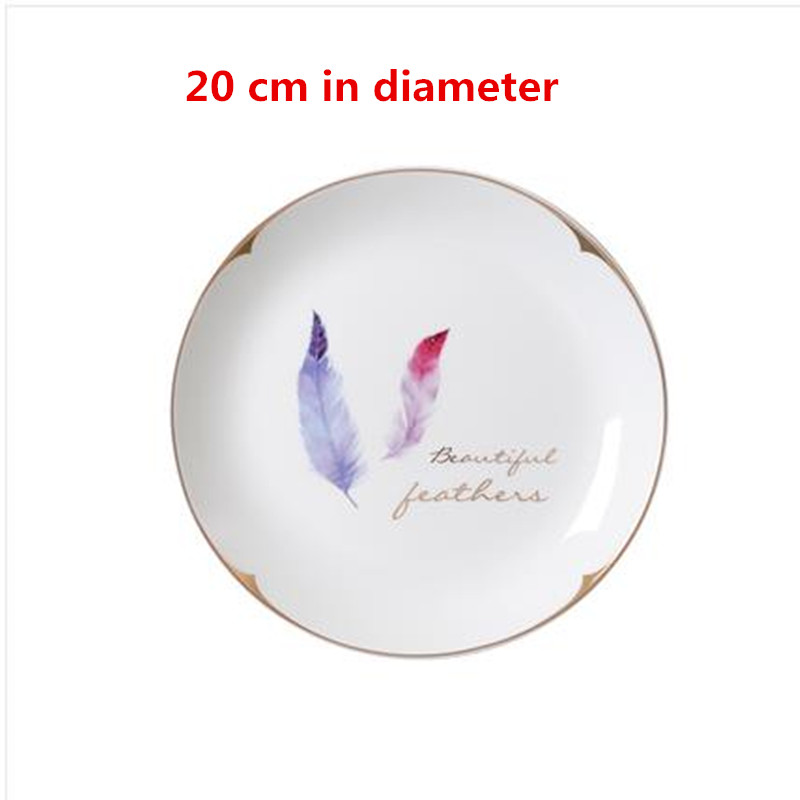 American country ceramic plate pendant, home restaurant, bar and hotel wall decoration crafts, animal pattern artwork: style  1