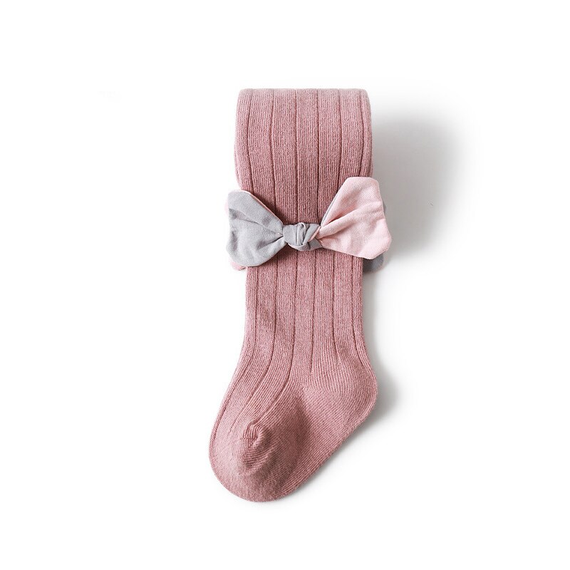 Leuke Gebreide Effen Kleur Baby Meisjes Panty Prinses Strikken Zachte Katoenen Baby Panty Winter Herfst Meisjes Panty Baby Meisje Panty: pink