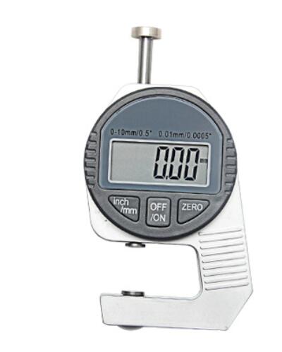 Portable Electronic Dial Indicator Thickness Mini 0.01mm Digital Thickness Gauge Meter 12.7mm Measure Tool Dial Gauge Tester: small flat head