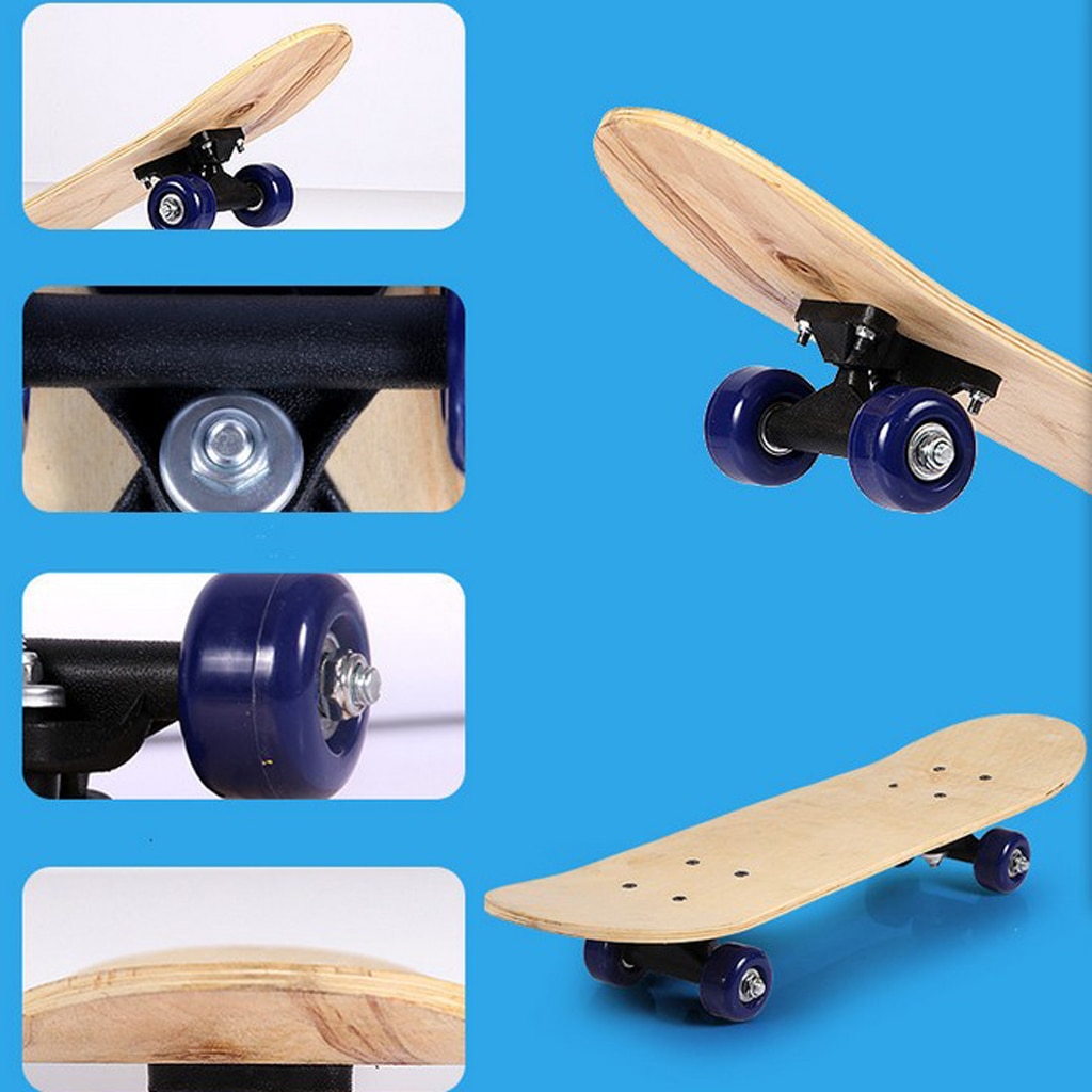 Pro Skateboard Standaard Blanco Skateboards Cruiser Compleet Maple 7 Lagen Dubbele Kick Concave Skate Boards Voor Jongen Meisje Paitning