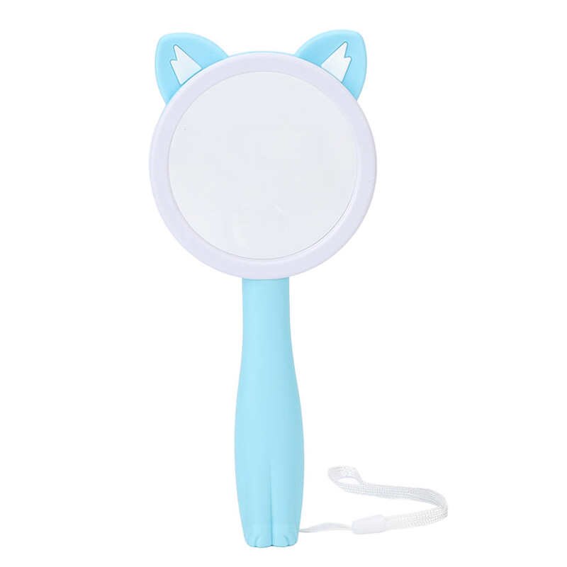 Handheld Magnifier Cute Appearance Kids Reading Magnifier for Kids Science Experiment: Kitten