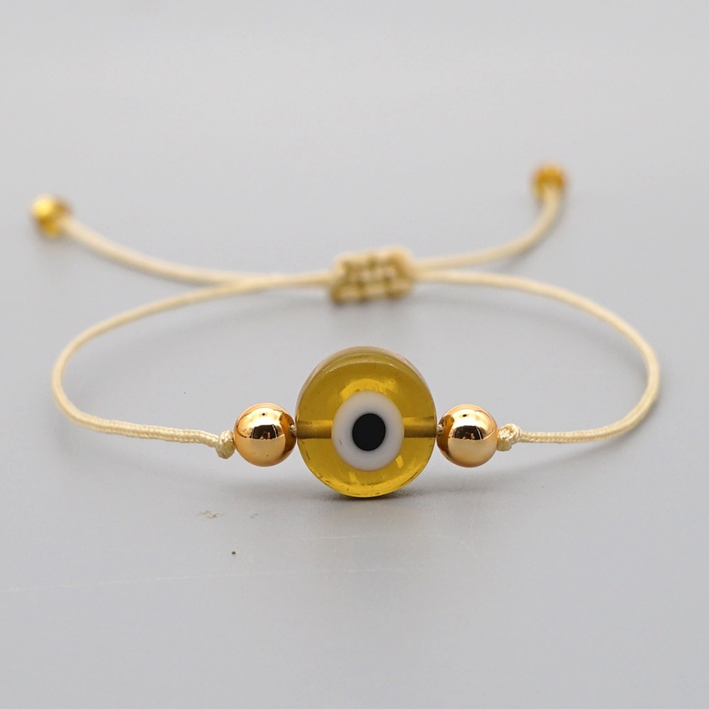 Go2Boho Turkish Evil Eye Bracelet For Women Simple String Bracelets Rope Jewelry Pulsera Mujer Moda Handmade