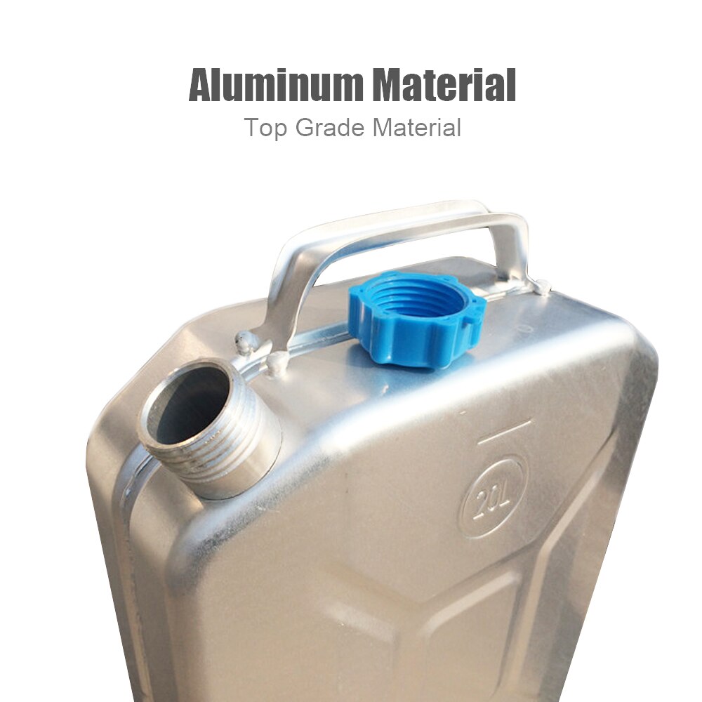 10L Stainless Steel Tank Metal Fuel Tank Oil Gasoline Diesel Canister Storage Can Motorcycle Truck Car Accessories