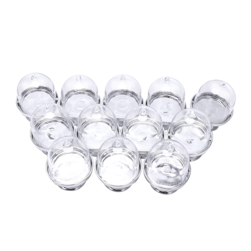 12x Mini Stand de Gâteau Cupcake boîte De Mariage Boîte à Bonbons En Plastique Transparent Argent: silver