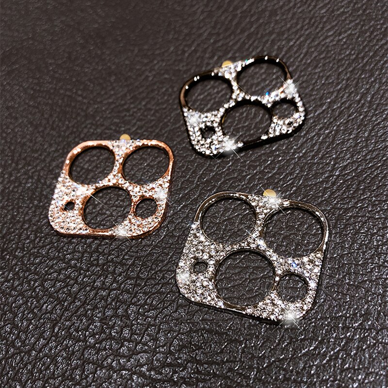 Luxury Glitter Bling diamond Rhinestone Diamond Camera Protector Cover For iPhone 11 11 Pro Max Camera Lens Sticker Case