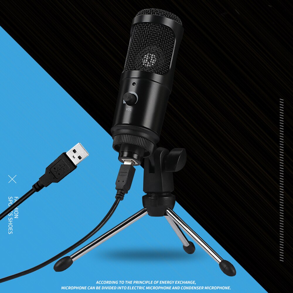 Micro USB micro Plug and Play pour ordinateur ordinateur portable USB prise support Studio Podcasting enregistrement micro fone karaoké micro