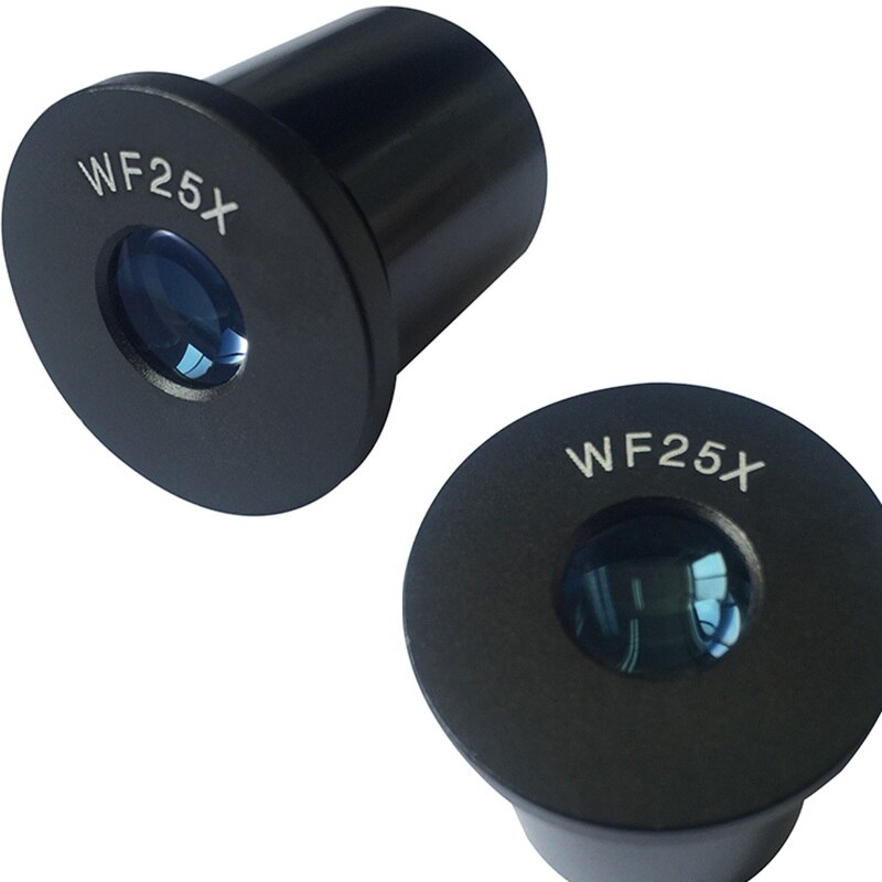 WF20X WF25X Eyepiece for Biological Microscope Wide Field Optical Glass Ocular Lens Mounting Size 23.2mm 20X 25X