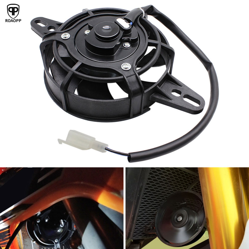 ROAOPP Motorcycle Cooling Fan Dirt Pit Bike Motorcycle ATV Quad Oil Cooler Water Cooler Radiator Electric 12V 200cc 250cc 300cc