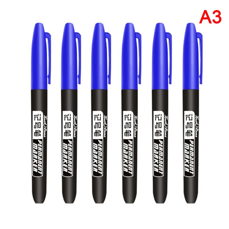 EooUooIP Markeerstift Set – 6 Heldere Kleuren – Beitelpunt, Snel Drogend – Voor Studenten, Kantoor En Journaling – Grote Inktcapaciteit