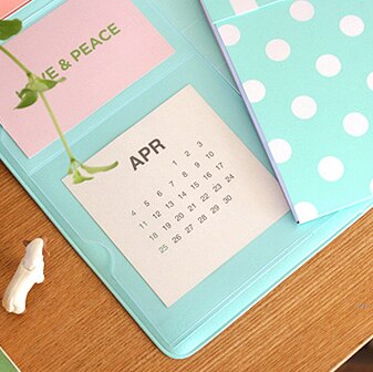Korea kawaii slik farve kontormåtte multifunktionel ugeplanlægger arrangør skrivebordsbord opbevaring memomåtte læringsunderlag