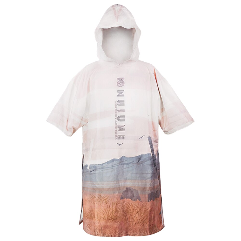 nu-juni mikrofiber skiftende badekåpe poncho voksen badehåndklær badehåndkle kapper hette svømmebasseng treningsstudio Fitness badehåndklær