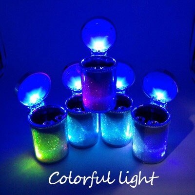 Car Led Colorful Light Ashtray Hanging Illumination Ashtray