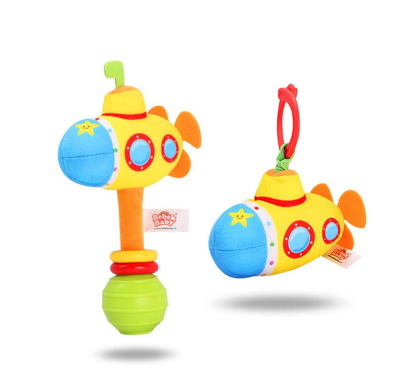 Sonajeros de dibujos animados para bebés, juguetes de tela para transportar bebés de 0 a 24 meses, calmante para dormir Musical, manivela de mano, juguetes para bebés