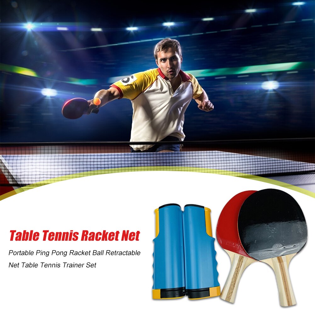 1 PairTable Tennis Paddle Pingpong Exercise Training Accessories Tennis Trainer Ball Machine Rackets Padel Robot Flexible Shaft