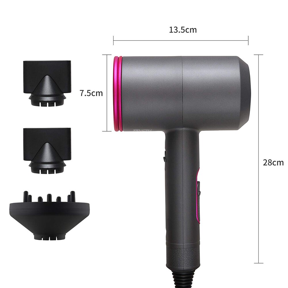 Hair Dryer and Cold Wind with Diffuser Conditioning Powerful Hairdryer Motor Heat Constant Temperature Hair Care Blowdryer