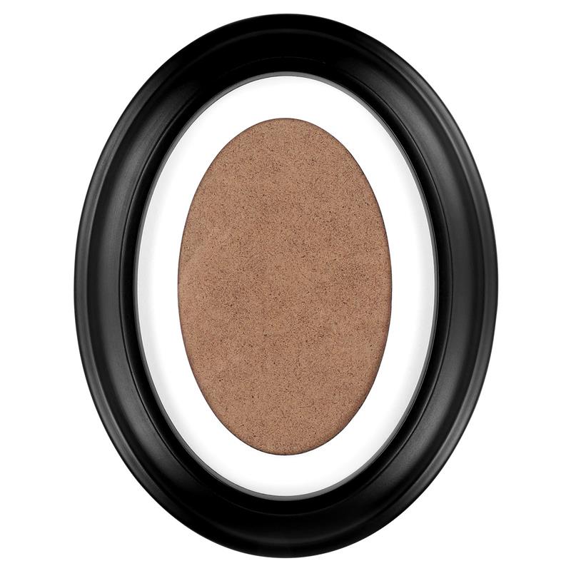 Moldura oval de madeira para decoração de parede em preto clássico (10 polegadas, pregos de montagem incluídos): Default Title