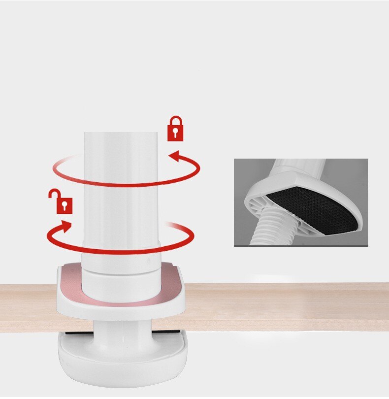 Tinhofire 90cm Flexible Magnetic Tablet Holder Stand - 360° Rotating Lazy Bracket for iPad