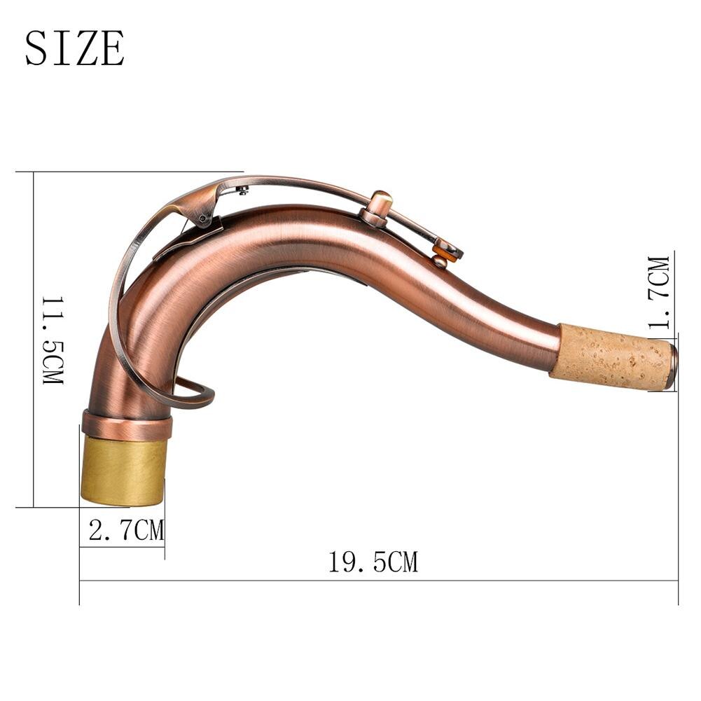 27mm ottone antico sassofono tenore piega collo Sax strumenti a fiato parti accessori per sassofono