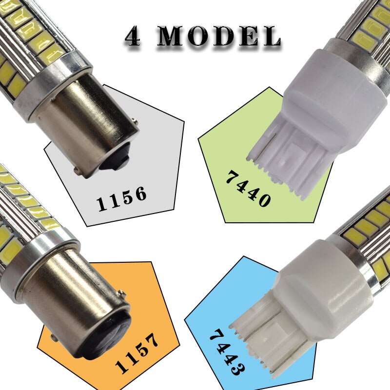1156 ba15s p21w 1157 p21/5w t20 led automotive tail glödlampa bromsljus bil led backljus varselljus varslar
