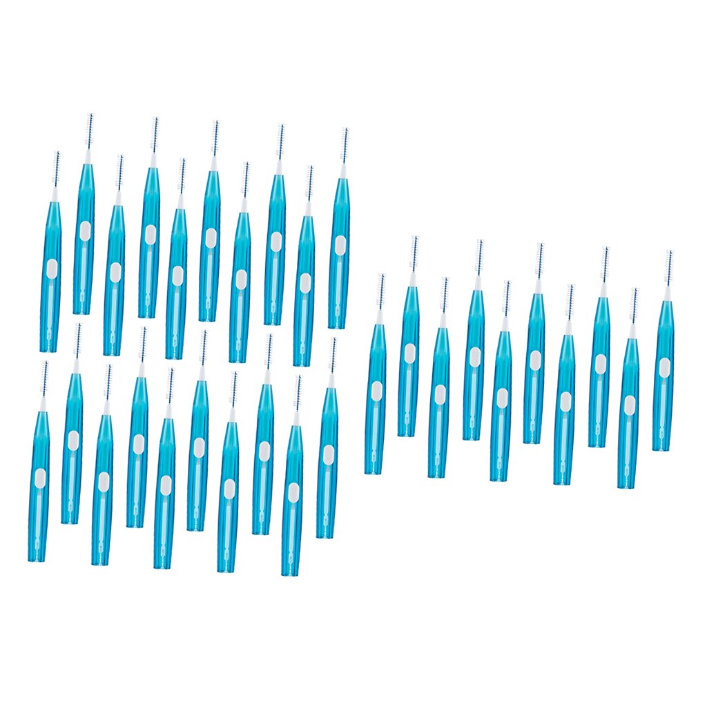 30x Push-pull Oral Care Interdental Brushes Teeth Gap Residue Cleaner Toothpick