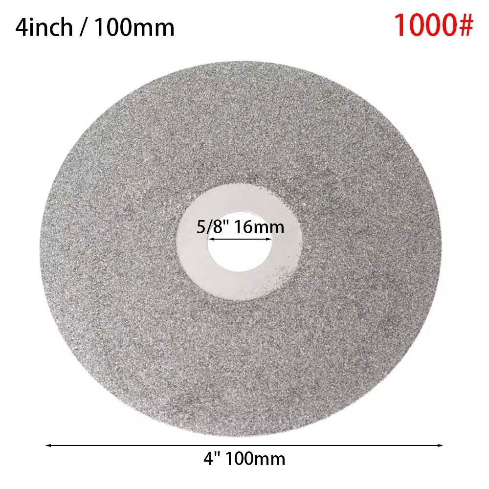 1Pcs Diamond Coated Diamond Grinding Disc 80-3000Grit Abrasive Disc Grinding Wheels Woodworking Tool 4inch 100mm: black