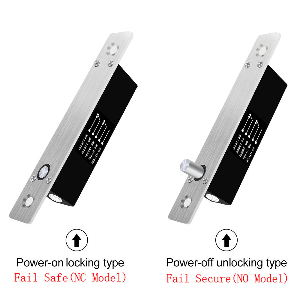 Elektrisch Slot - 120x18x23mm - Vertragingstimer - Feedback Signaal - DC 12V Aluminiumlegering