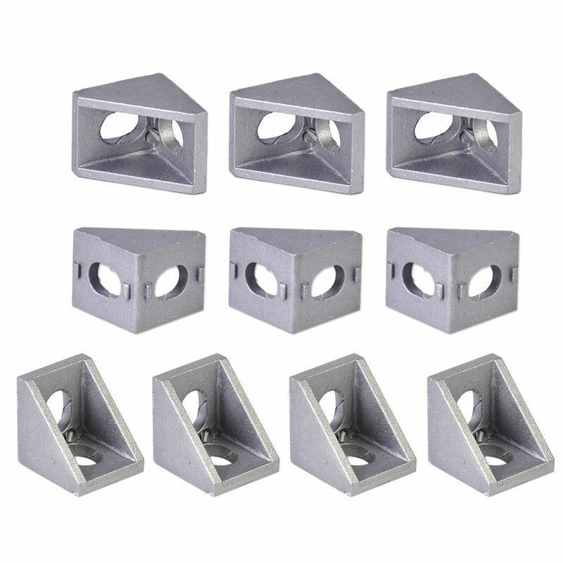 20x20x17mm L-shaped aluminum corner fitting connector bracket fastener series industrial aluminum profile corner code
