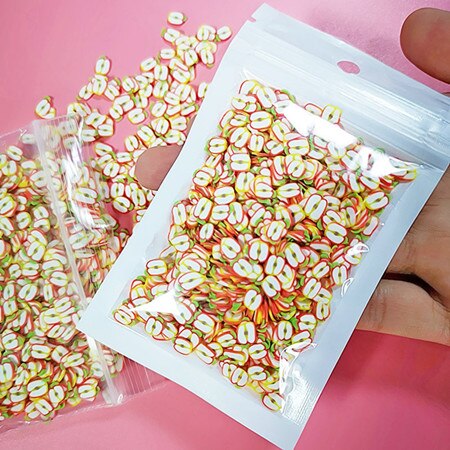 10g Fruit Slice Clay Sprinkles Filler Supplies Lemon kiwifruit for DIY Nail Beauty Decoration Toys for Children Kids: 9