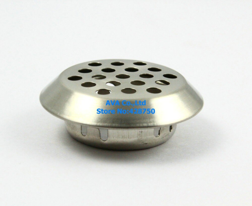 20 Pieces 25mm Cabinet Air Vent Louver Mesh Hole / Stainless Steel / Convexity