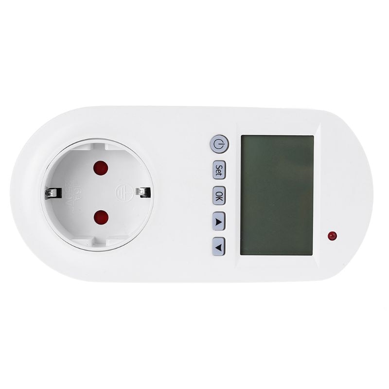 WiFi Plug-in Thermostat Socket Remote Voice Control Floor Heating Temperature Controller 16A 230V EU Plug