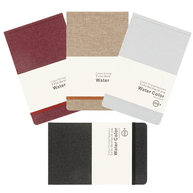 Cuaderno de bocetos para cuadros de acuarela A5, cubierta dura, papelería no defecteri, cuaderno de notas de dibujo, Libreta de escritorio, planificador